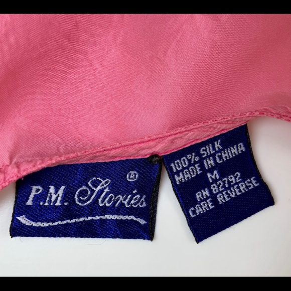 VINTAGE Silk Charming Pink Blouse - Picture 5 of 6